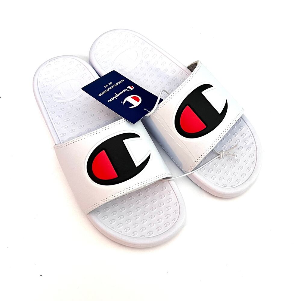 Champion Men's Athletic Sporty Logo Slide Sz 7